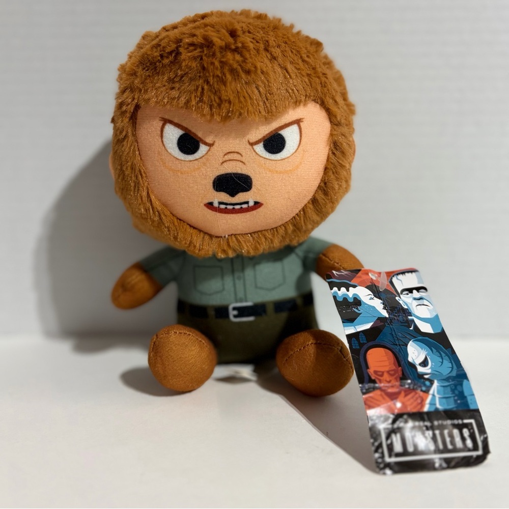 Universal Studios Monsters Plush Wolfman BH Big Head Werewolf 7” NEW Tag